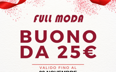 Buono da 25€ in scadenza il 23 Novembre